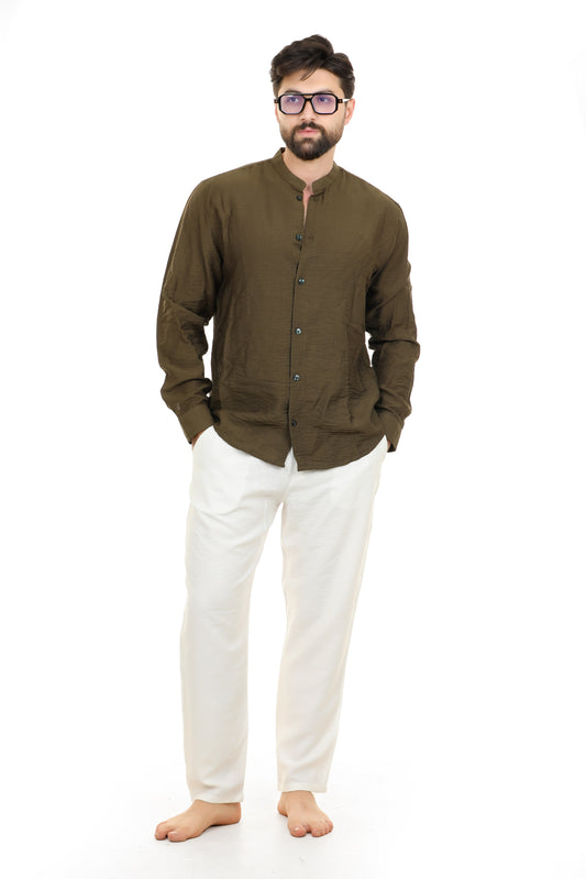 Set Kattan (Olive Brown + White)