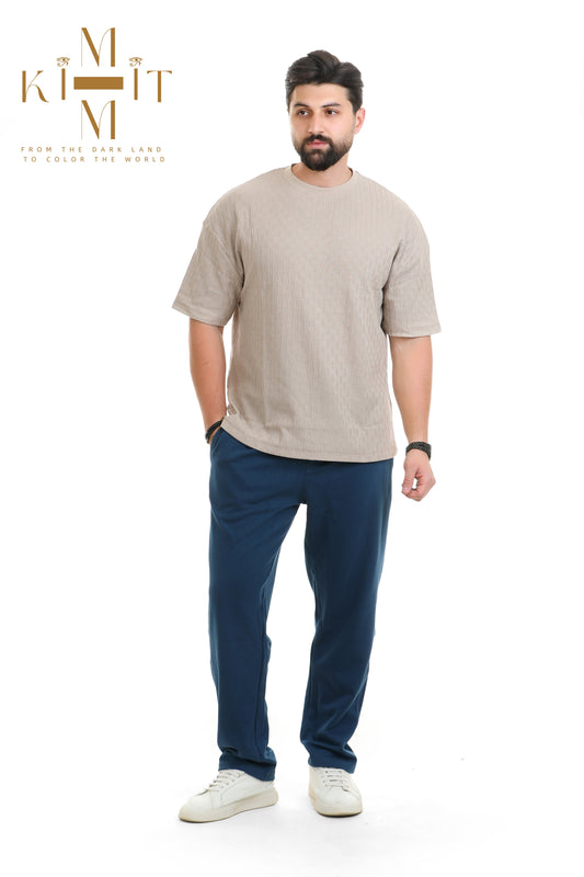Set Ribbed (Off white cream + Navy)