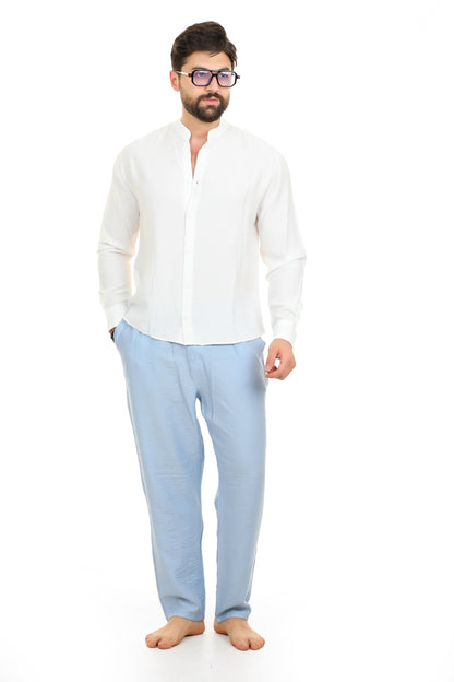 Set Kattan (White + Sky Blue)