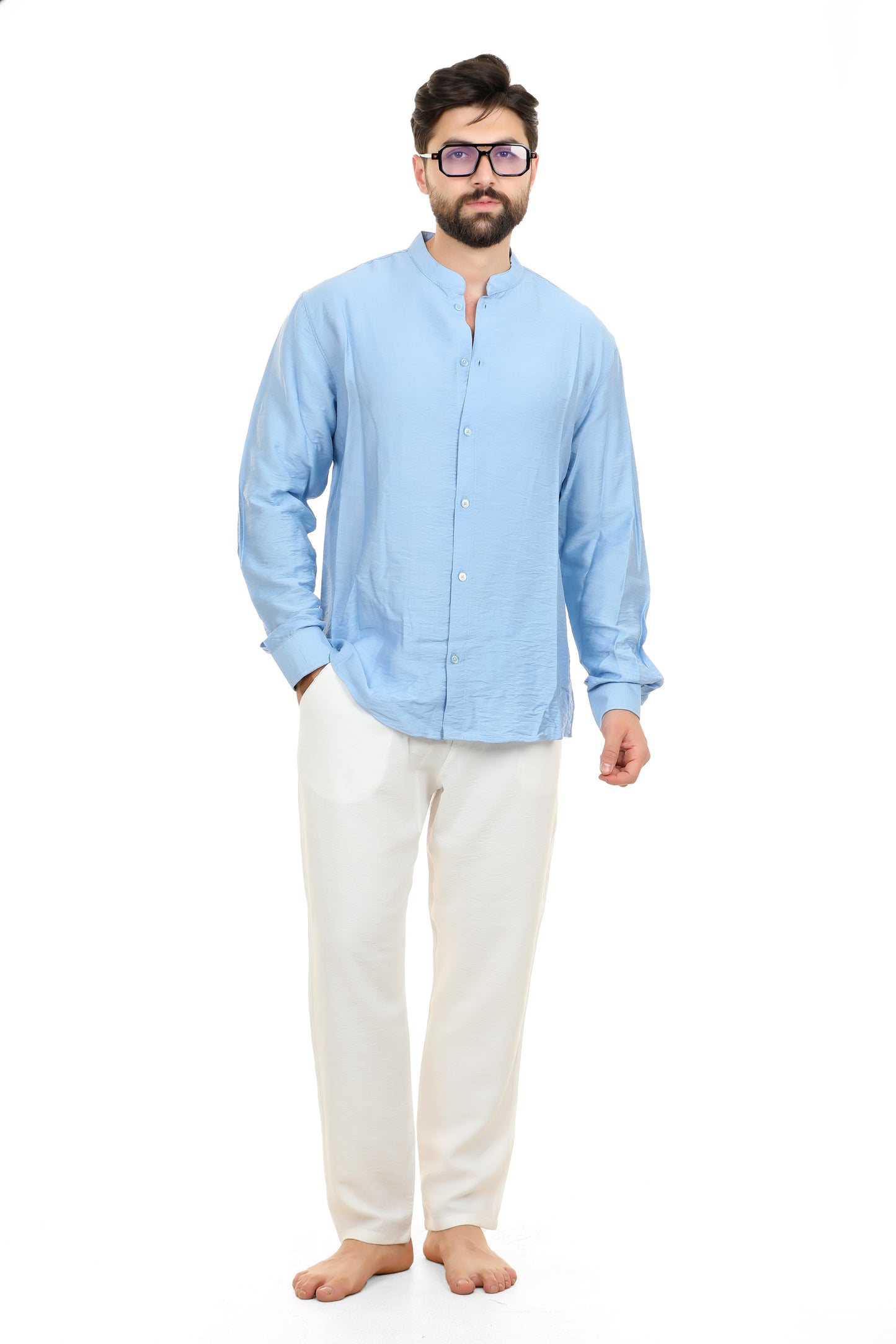 Set Kattan (Sky Blue + White)
