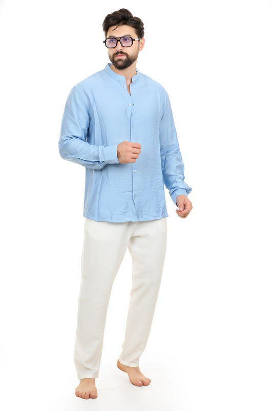 Set Kattan (Sky Blue + White)