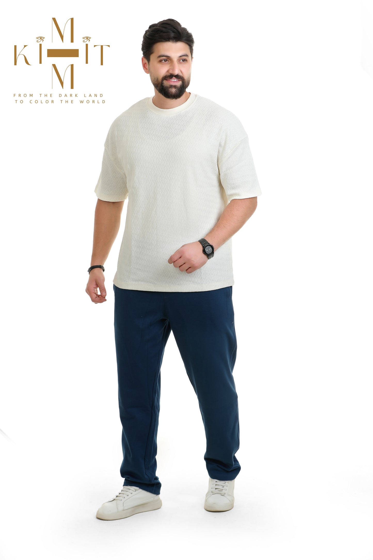 Set Ribbed (Off white + Navy)