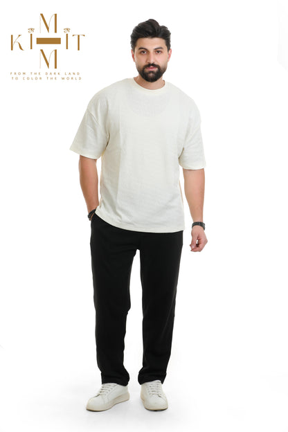 Set Ribbed (Off white + Black)