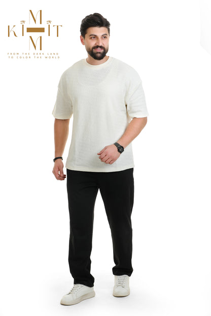 Set Ribbed (Off white + Black)