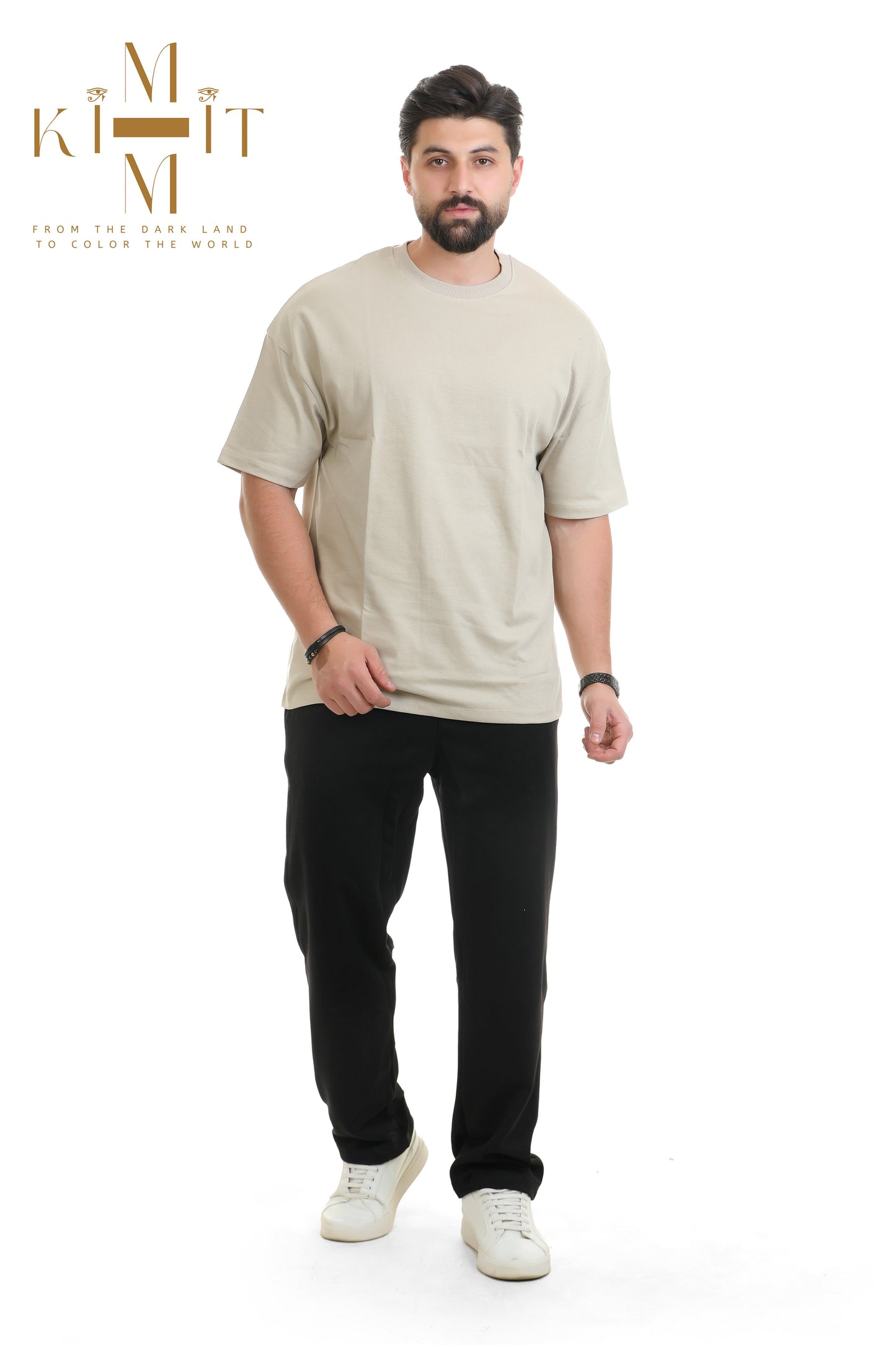 Set Plain (Off White Cream + Black)