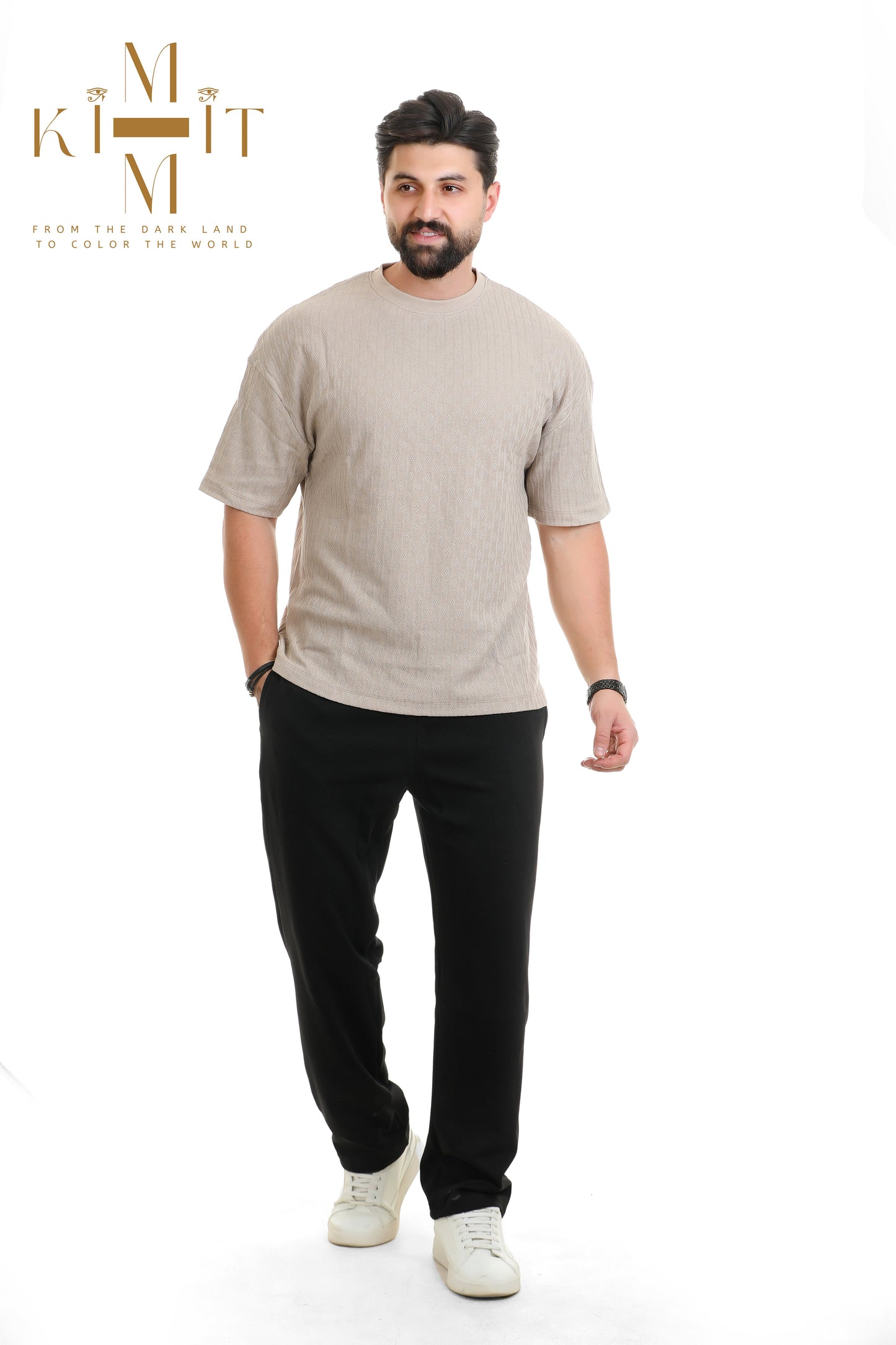 Set Ribbed (Off white cream + Black)