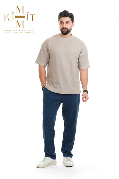 Set Ribbed (Off white cream + Navy)