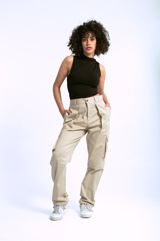 Cargo Pants (Beige)